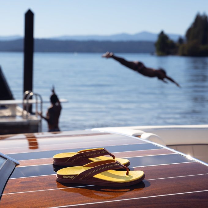 Shoreline  -  Brown Sugar / Yellow Hibiscus - Image 4
