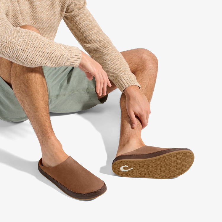 Olukai Kuʻu Men’s Suede Slip-On Shoes - Image 16