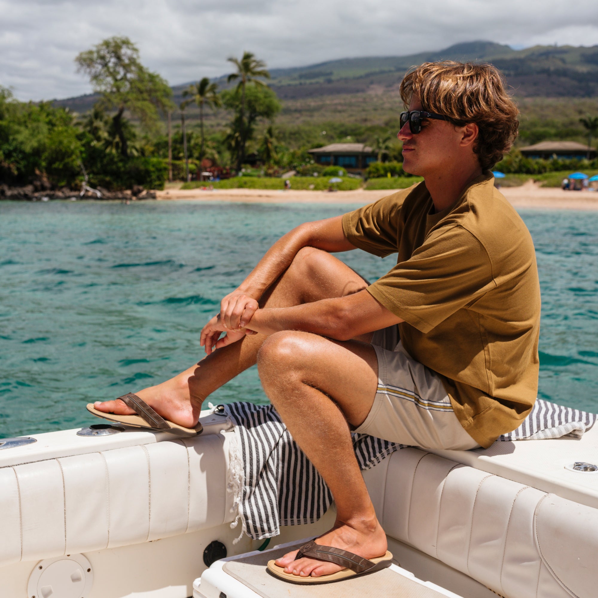 Tuahine Palm - Dk Java / Golden Sand - Image 4